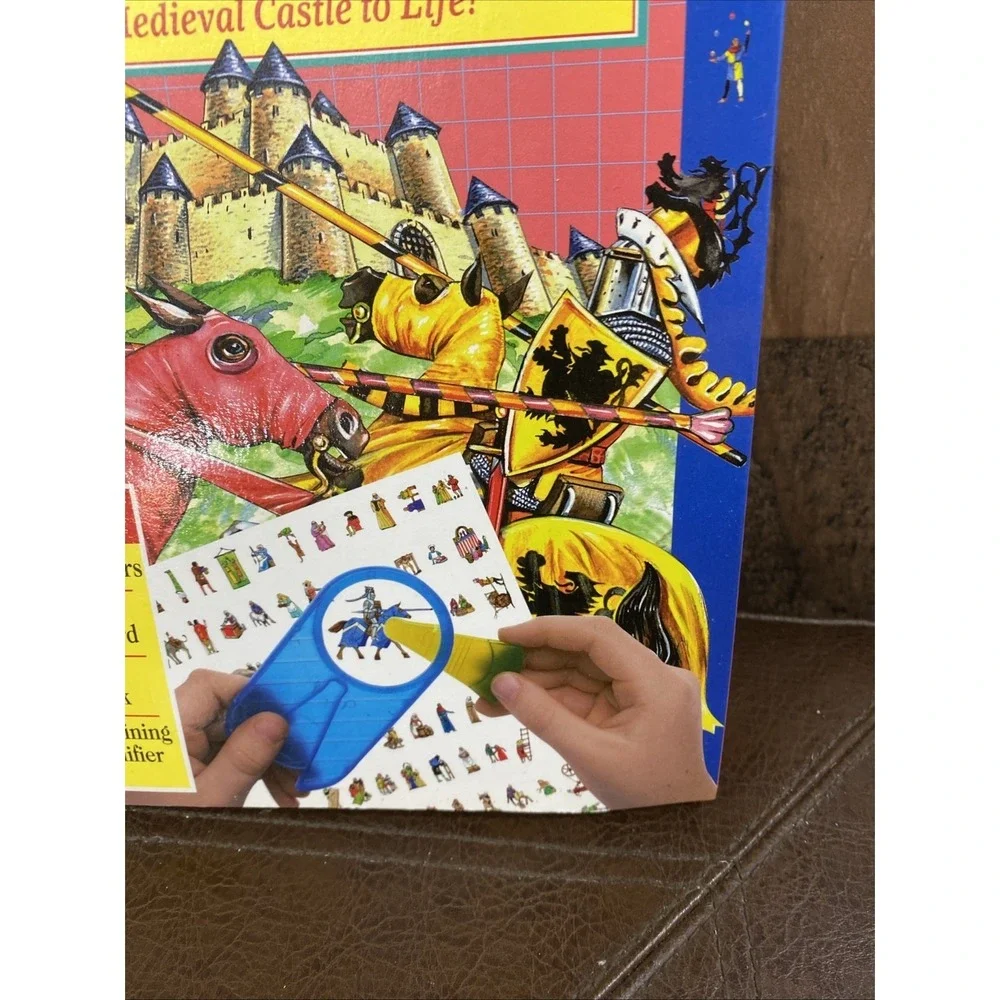 VTG Readers Digest Micro Stickers Castle Siege Worlds of Adventure Medieval Kids